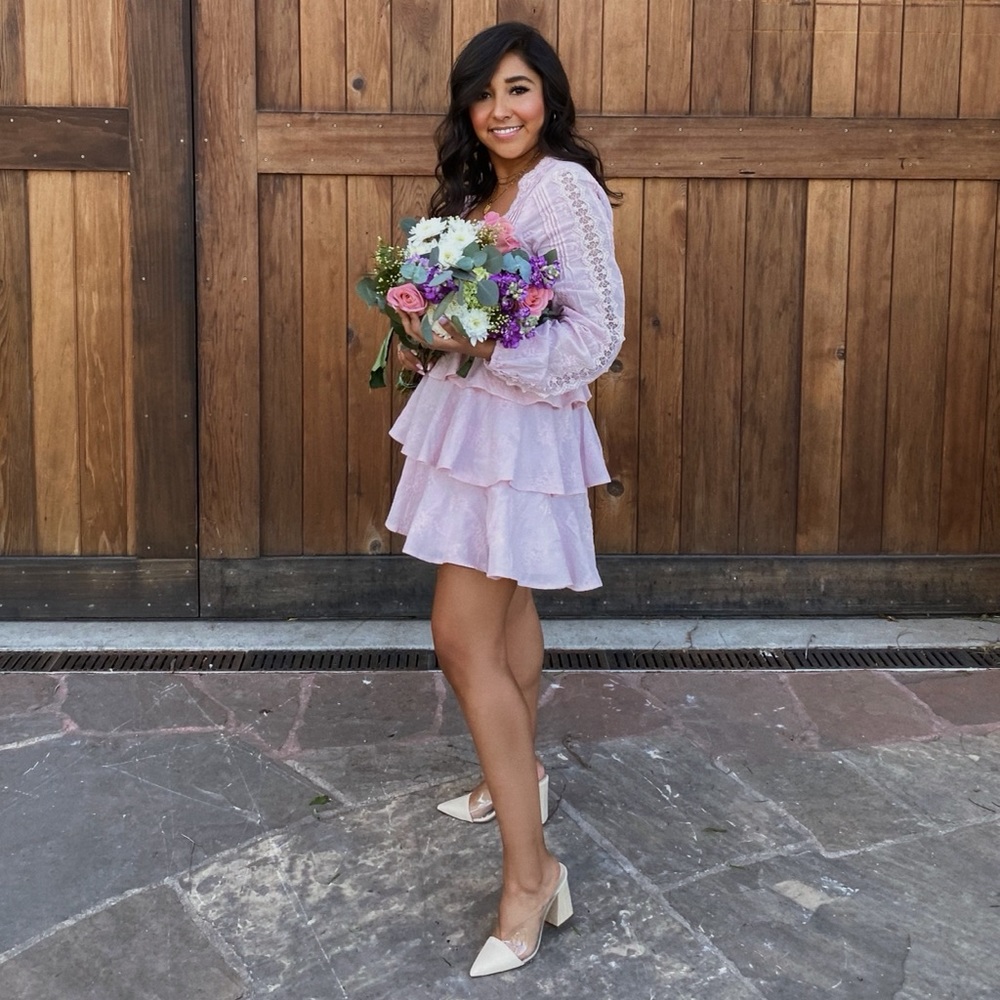 Light Pink Lace Dress
